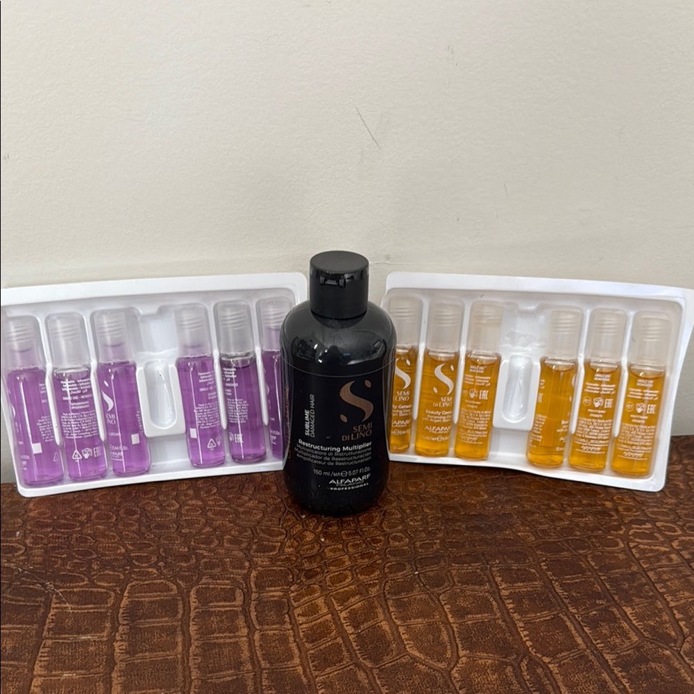 Black and Purple Hair Styling Set